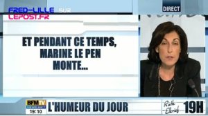 Vid o Et pendant ce temps Marine Le Pen monte