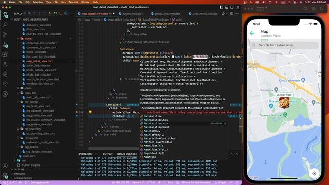 #13 Flutter Food Restaurants App | Restaurant Location Map Tutorial with Source Code [GitHub]