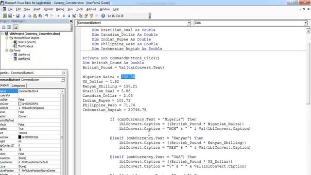 How to Create Currency Converter using Excel VBA смотреть онлайн