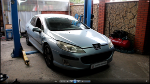 Замена термостата двигателя на Peugeot 407 1,8 Пежо 407 2005 года