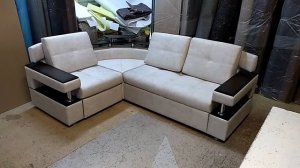 Угловой диван с полкой в углу "Борнео" в магазине ВсяМебель, Пенза.