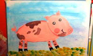 Как нарисовать свинку