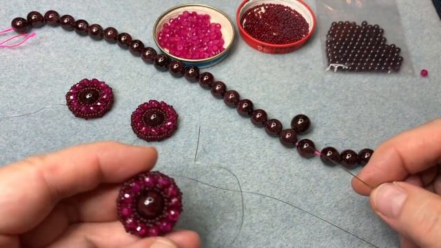 Сотуар из хрусталя. Колье из рубинов и граната. Переделка украшений для Юлии. Часть 5. смотреть онлайн