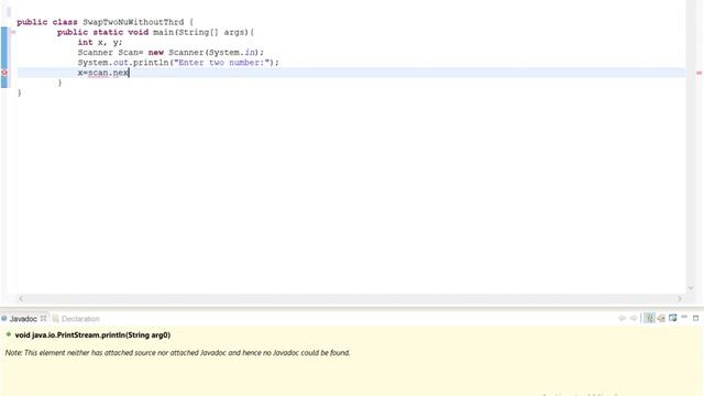 Program to Swap Two Numbers With and Without Using Third Variable in Java смотреть онлайн