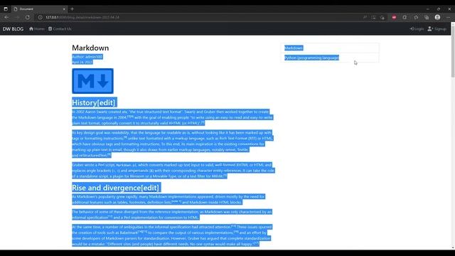 Blog List in blog detail page | Django | Python