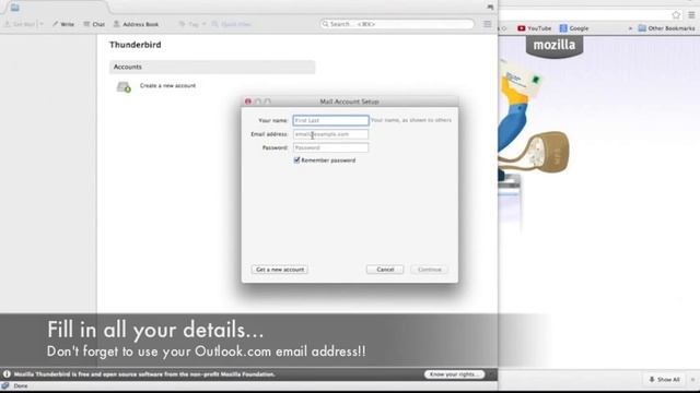 Mozilla Thunderbird Outlook Server Set Up смотреть онлайн