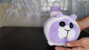 Кот колобок размера XXL. Вязание крючком игрушек