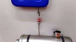 Дизельный отопитель ОВ-65 в гараже