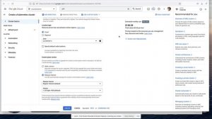 How to create a kubernetes cluster in GCP (Google Cloud) console