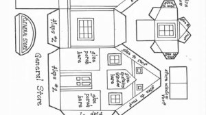 Новогодние домики своими руками из картона и бумаги