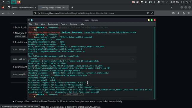 How to install AhMyth from Binary in Linux | USER@PR1NC3 | #ethicalhacking #hacking #android