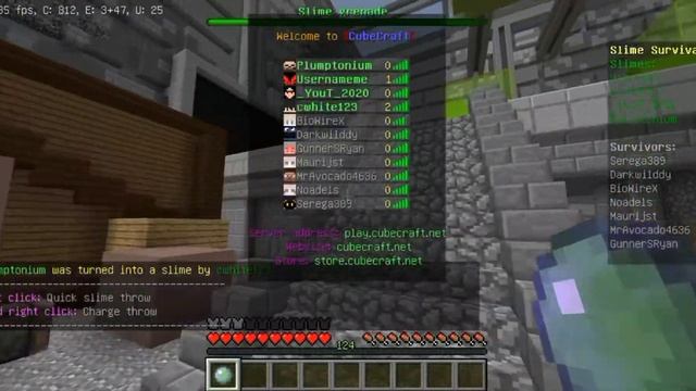 СТАЛ СЛИЗНЕМ В МАЙНКРАФТ! Cube Craft Slime Survival смотреть онлайн