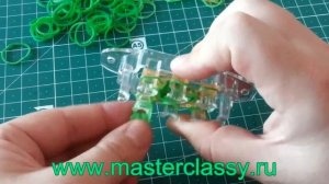 Rainbow loom charms. Черепаха из резиночек на станке Монстр Тейл. Лучшее видео