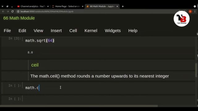 #66 Math Module In Python ( Hindi ) | Python Tutorials For Beginners In Hindi | Tech Blooded