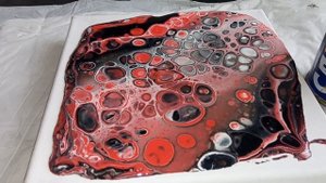 Акриловая заливка, замес белой краски с клеем ПВА и гуашью. Урок начинающим. Acrylic Fluid Pouring