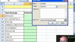 Excel - Dueling Excel: VBA vs. Excel 4 - Evaluating Text in Excel - Episode 1149