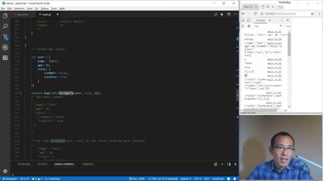 Modern Javascript Data types 11 JSON methods, toJSON смотреть онлайн