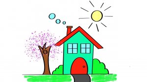 Нарисовать домик и многое другое. Легко, просто, интересно! Для детей и малышей, родителей.
