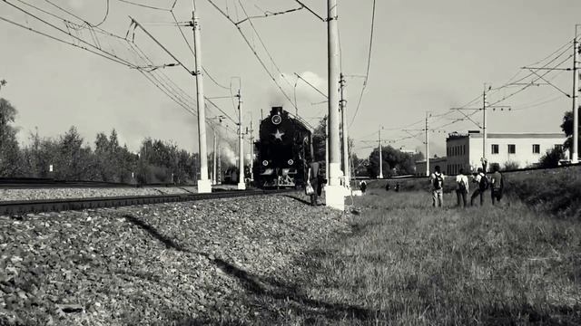 Парад паровозов с стиле старого кино смотреть онлайн