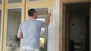 Покраска пластиковых окон(перегородка) Своими руками