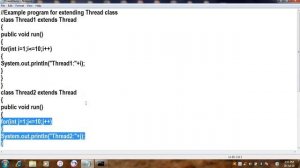 Extending Thread class in java||JAVA in Telugu Lecture-71