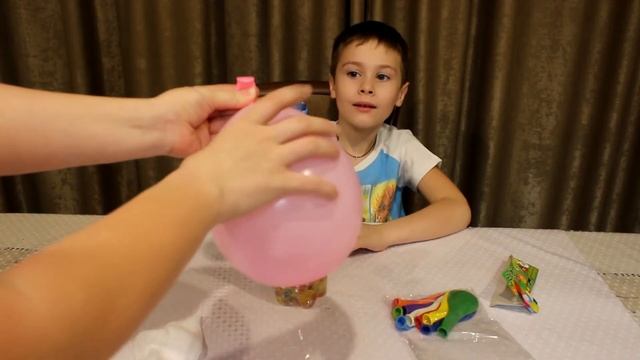 DIY - Как сделать шарик антистресс с шариками орбис Ball anti-stress how to do with balls Orbeez смотреть онлайн