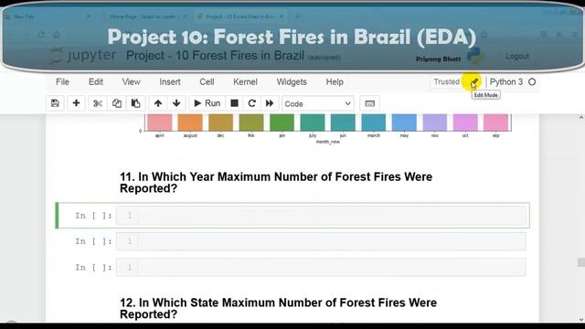 15. Project - 10  Forest Fires in Brazil | Python Pandas Project | Kaggle Dataset