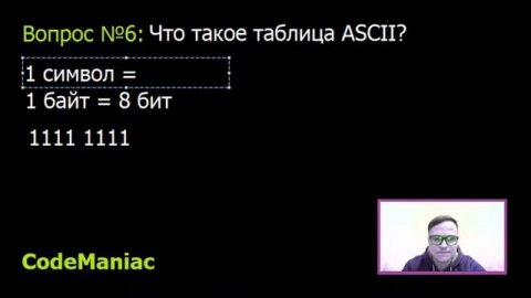 Что такое таблица ASCII? Ответ на вопрос