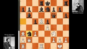 7-я партия Чигорин - Стейниц, матч на первенство мира 1892 года, Гавана. (1-0)