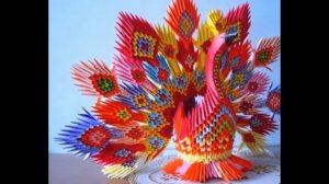 модульное оригами жар птица-находка интернета