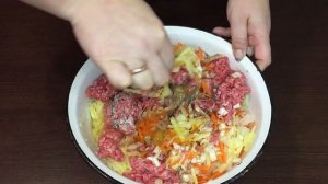 Запеканка из фарша и капусты! Вкуснее голубцов!