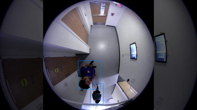 Трекинг людей по камере FishEye (beta) смотреть онлайн
