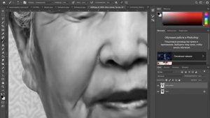 Ретушь фото для гравировки на граните. Портрет за 1,5 минуты