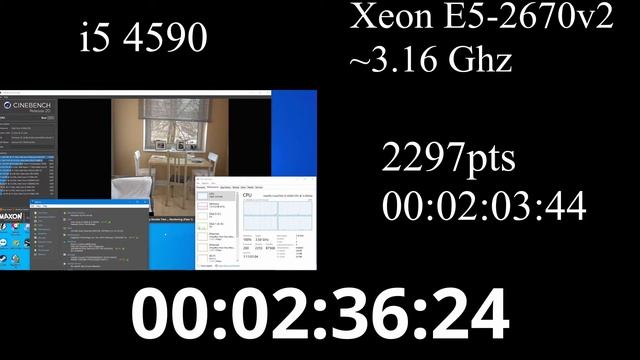 i5 4590 vs Xeon E5-2670v2 ~3.16 смотреть онлайн