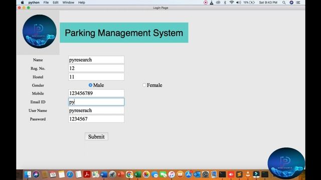 Car Parking Management System in Python with Source Code