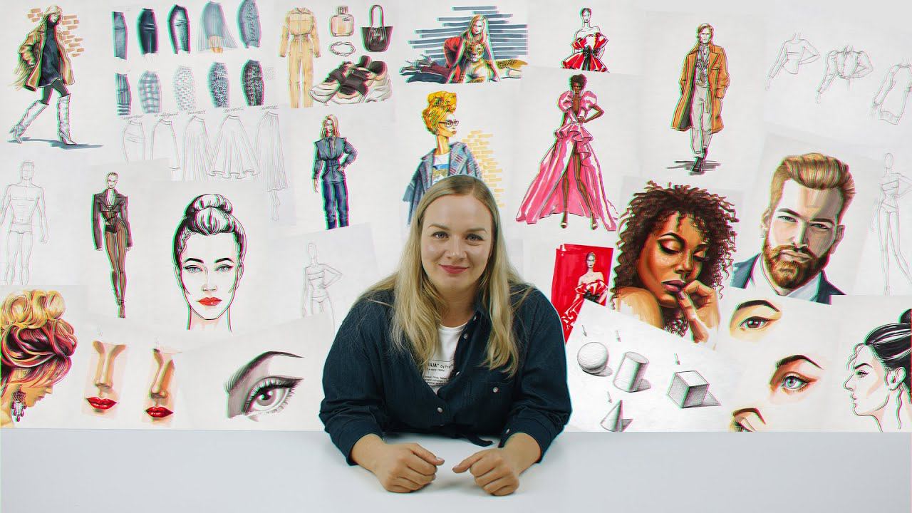 Промо курса «Фэшн-иллюстрация» смотреть онлайн