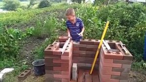 Кирпич лего тм5Bricks кладка Барбекю
