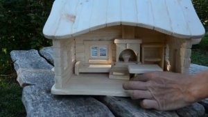 Домик "Лесная изба" из сосны. Мини-обзор.