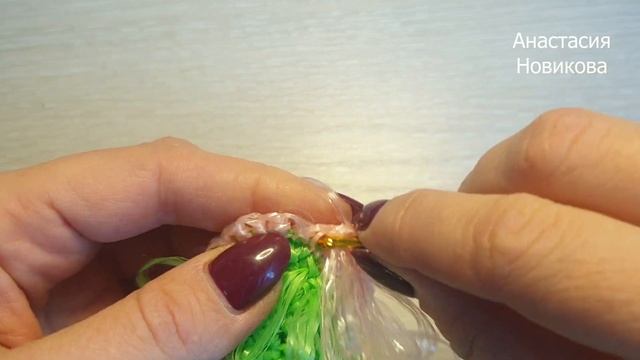 Вяжем овальную мочалку крючком