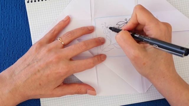 Открытка сердечки. Сюрприз своими руками. Как сделать конверт из бумаги. origami paper postcard