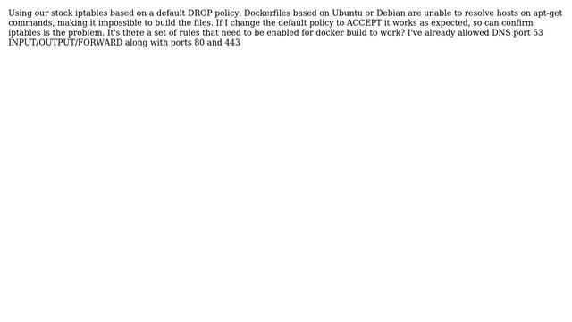 Docker Host iptables смотреть онлайн