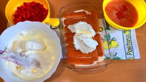 Клубничный торт ТИРАМИСУ без выпечки. Рецепт вкусного, домашнего десерта.