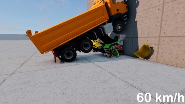 Daewoo Matiz VS Man TGS 33.440?120 KM/H?BeamNG Drive - CRASH test смотреть онлайн