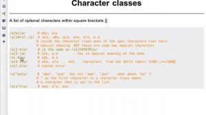 Beginner Perl Maven tutorial: 9.4 - more about character classes