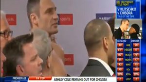 Dereck Chisora slaps Vitali Klitschko at Weigh In