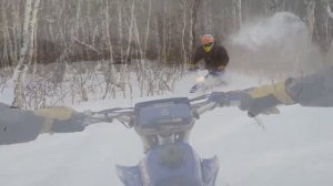 Kamchatkamoto - First ride Frozen Moto snowbike at Kamchatka peninsula