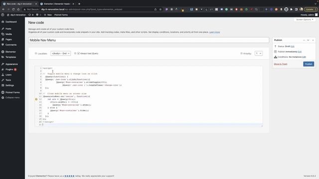Create a Custom Mobile Dropdown Menu In Elementor Pro смотреть онлайн