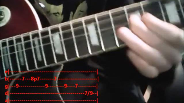Fade To Black - Metallica intro solo tutorial w tabs