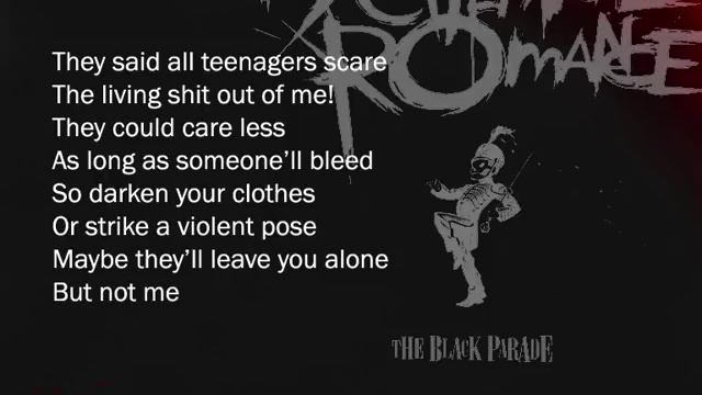 My Chemical Romance - Teenagers (lyrics)