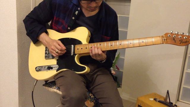 Jazz Blues Guitar licks improvisation with Fender Telecaster on Fender pro junior Ⅳ amplifier смотреть онлайн